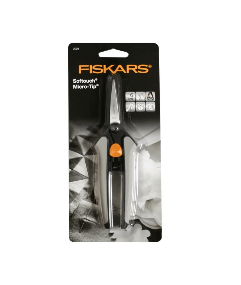 Ciseaux à tissus FISKARS Easy Action Softgrip Micro-tip 16 cm