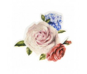 Ecussons Thermocollant Bouquet de Rose 8 X 5 cm - Mediac