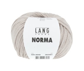 Pelote de coton à tricoter Norma - Lang Yarns