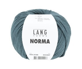 Pelote de coton à tricoter Norma - Lang Yarns