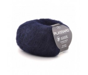  Pelote de soie et alpaga à tricoter ALGASOIE Unie - Plassard 