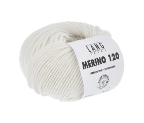 Pelote de laine à tricoter MERINO 120 - Lang Yarns