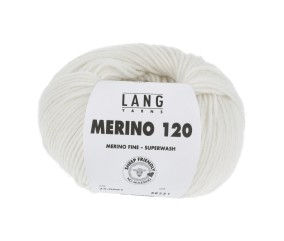 Pelote de laine à tricoter MERINO 120 - Lang Yarns