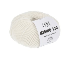 Pelote de laine à tricoter MERINO 120 - Lang Yarns