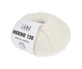 Pelote de laine à tricoter MERINO 120 - Lang Yarns