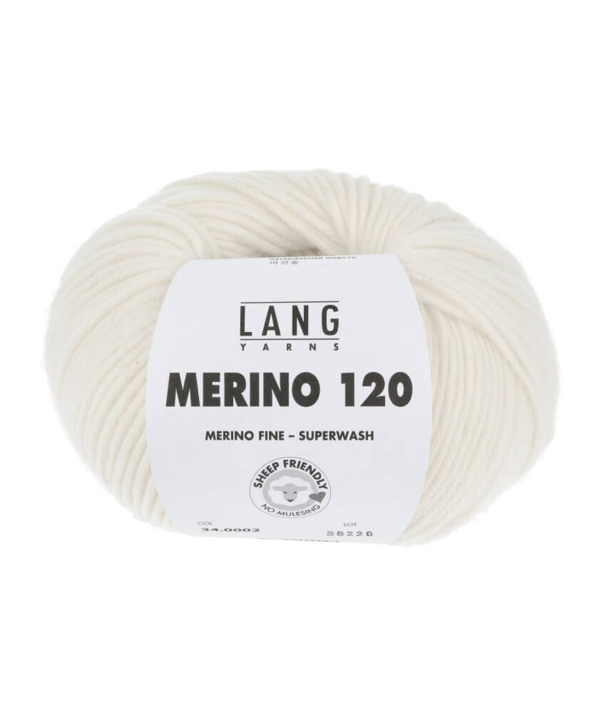 Pelote de laine à tricoter MERINO 120 - Lang Yarns