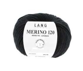 Pelote de laine à tricoter MERINO 120 - Lang Yarns