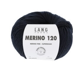 Pelote de laine à tricoter MERINO 120 - Lang Yarns