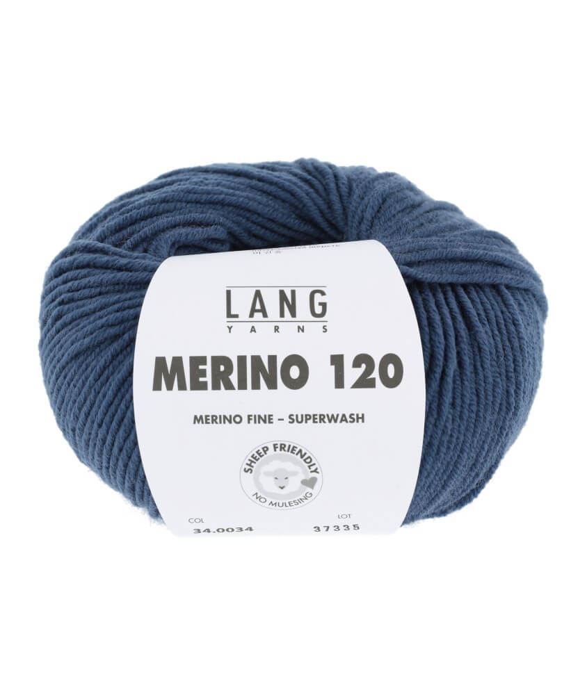 Pelote de laine à tricoter MERINO 120 - Lang Yarns