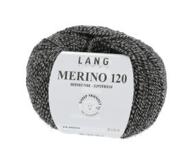 Pelote de laine à tricoter MERINO 120 - Lang Yarns