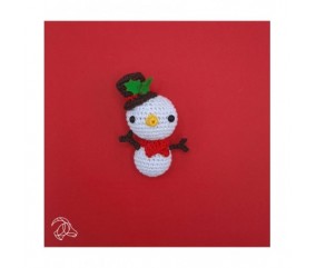 Kit amigurumi hardicraft décoration de Noël bonhomme de neige