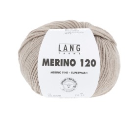 Pelote de laine à tricoter MERINO 120 - Lang Yarns