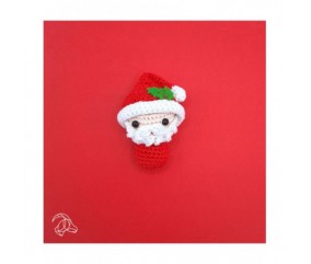 Kit Crochet ornement Mini Père Noël - Amigurumi Hardicraft