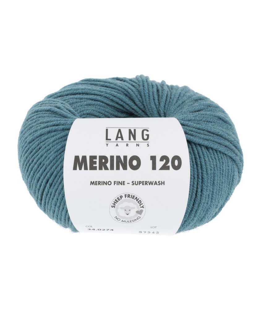 Pelote de laine à tricoter MERINO 120 - Lang Yarns Pelote de laine à tricoter MERINO 120 - Lang Yarns