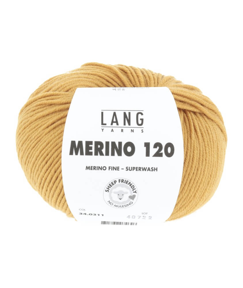 Pelote de laine à tricoter MERINO 120 - Lang Yarns