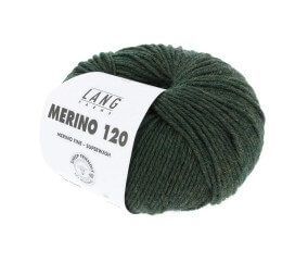 Pelote de laine à tricoter MERINO 120 - Lang Yarns