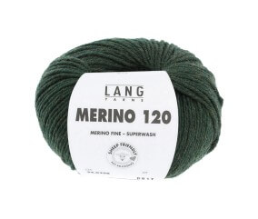 Pelote de laine à tricoter MERINO 120 - Lang Yarns