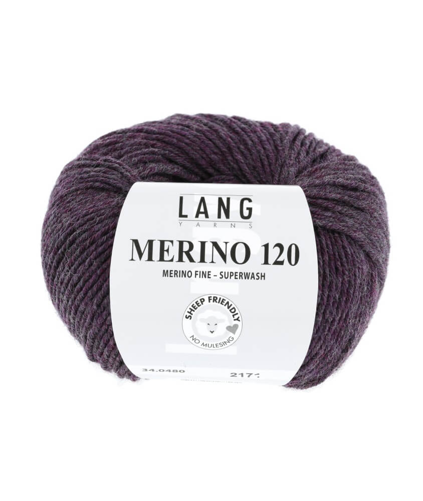 Pelote de laine à tricoter MERINO 120 - Lang Yarns