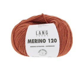 Pelote de laine à tricoter MERINO 120 - Lang Yarns