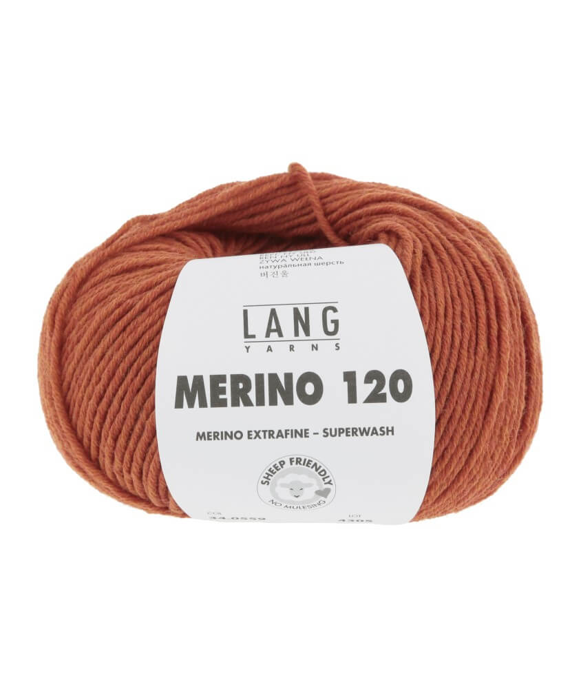 Pelote de laine à tricoter MERINO 120 - Lang Yarns Pelote de laine à tricoter MERINO 120 - Lang Yarns