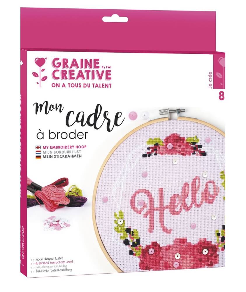 Kit cadre à broder Cactus - Graine Créative