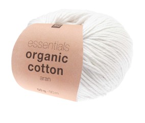 Coton à tricoter Essentials Organic Cotton aran - Rico Design