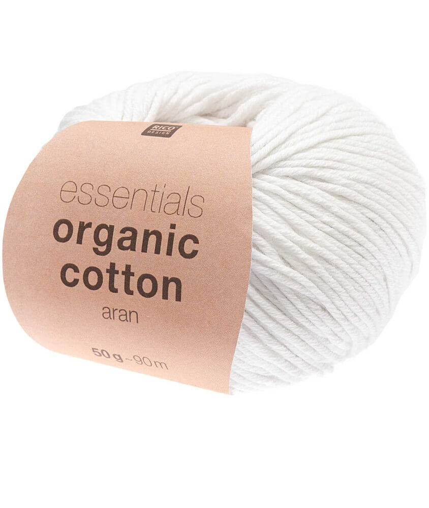 Coton à tricoter Essentials Organic Cotton aran - Rico Design