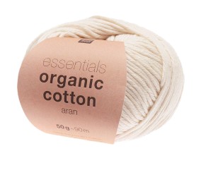 Coton à tricoter Essentials Organic Cotton aran - Rico Design