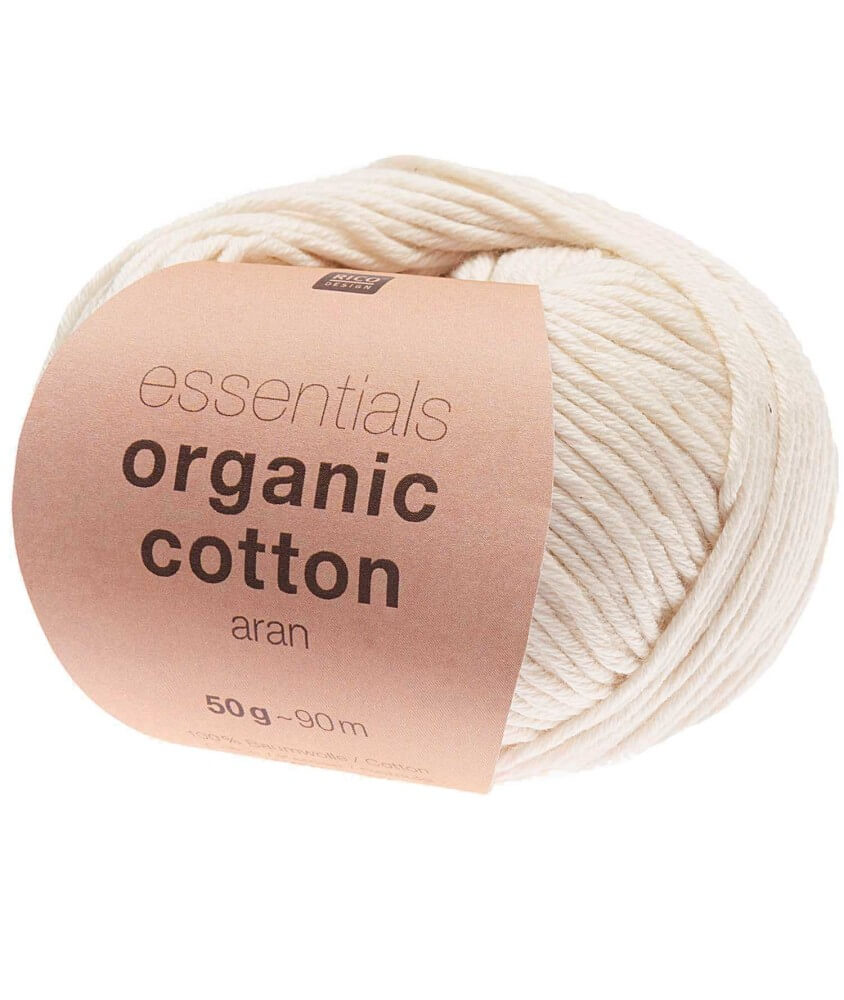 Coton à tricoter Essentials Organic Cotton aran - Rico Design Coton à tricoter Essentials Organic Cotton aran - Rico Design