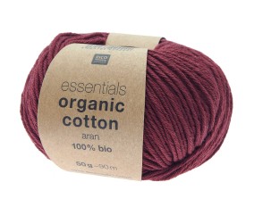 Coton à tricoter Essentials Organic Cotton aran - Rico Design