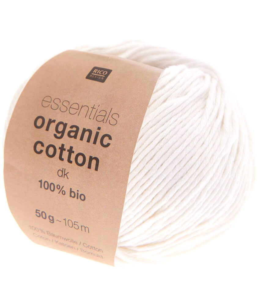 Coton à tricoter Essentials Organic Cotton DK - Rico Design