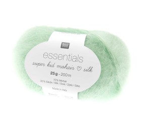 Fil à Tricoter ESSENTIALS SUPER KID MOHAIR LOVES SILK: Luxe, Douceur et Créativité - 25gr - Rico Design