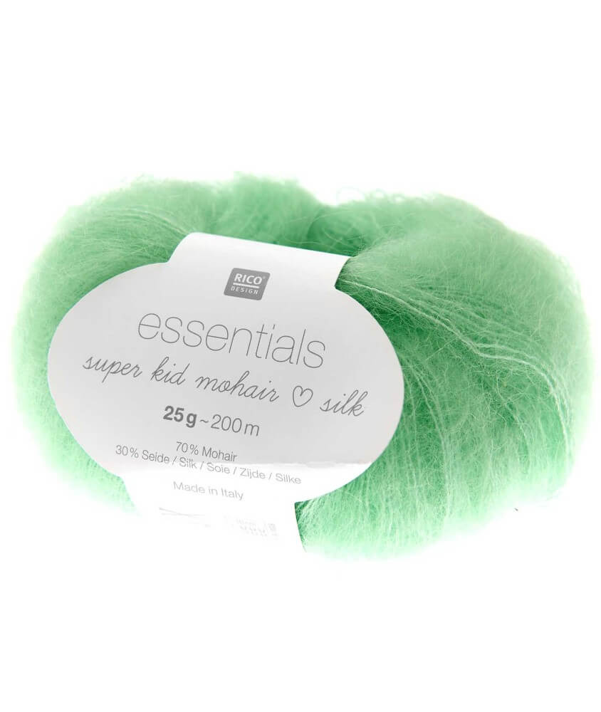 Fil à Tricoter ESSENTIALS SUPER KID MOHAIR LOVES SILK: Luxe, Douceur et Créativité - 25gr - Rico Design