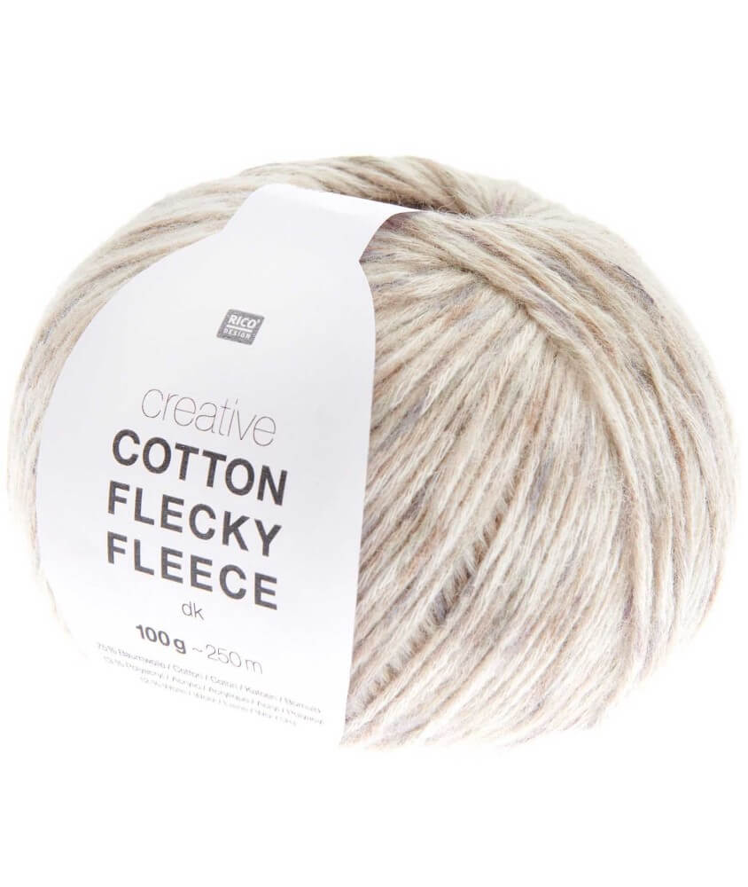Pelote de coton Creative Cotton Flecky Fleece dk - Rico Design Pelote de coton Creative Cotton Flecky Fleece dk - Rico Design