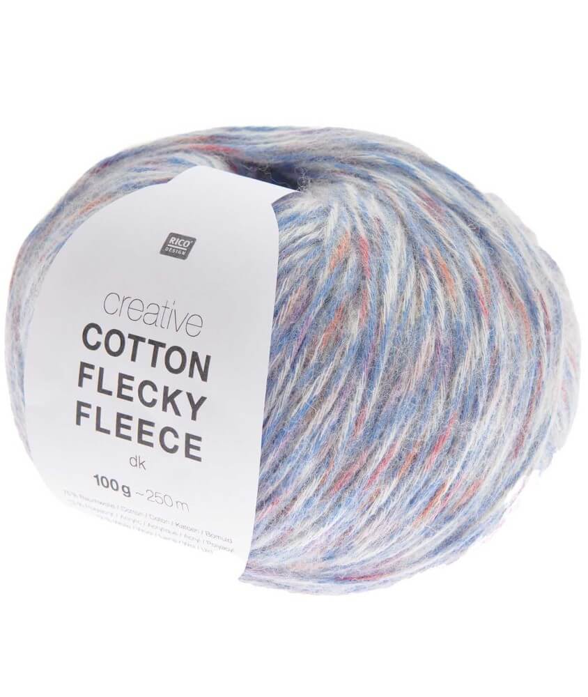 Pelote de coton Creative Cotton Flecky Fleece dk - Rico Design Pelote de coton Creative Cotton Flecky Fleece dk - Rico Design