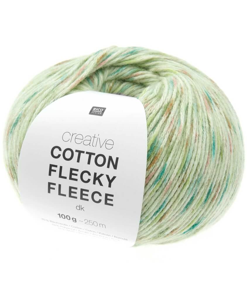 Pelote de coton Creative Cotton Flecky Fleece dk - Rico Design Pelote de coton Creative Cotton Flecky Fleece dk - Rico Design