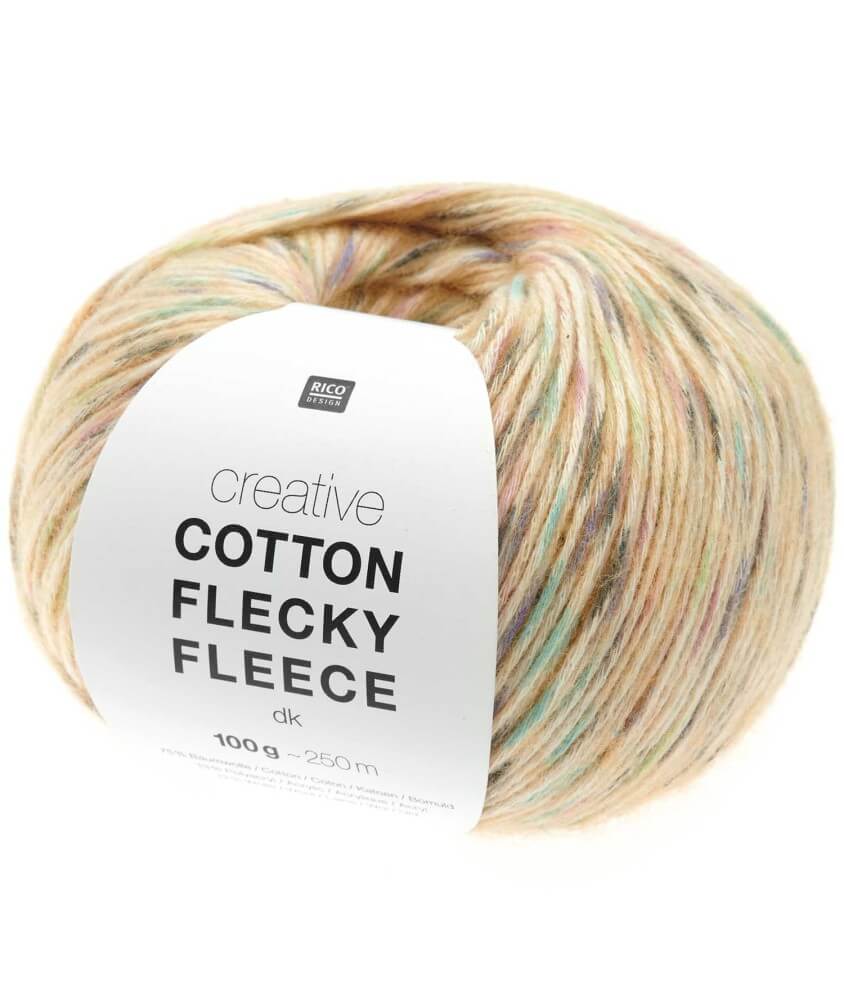 Pelote de coton Creative Cotton Flecky Fleece dk - Rico Design Pelote de coton Creative Cotton Flecky Fleece dk - Rico Design