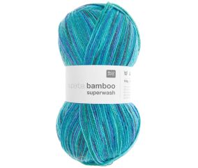 Pelote de laine à chaussettes à tricoter Superba bamboo superwash - Rico Design