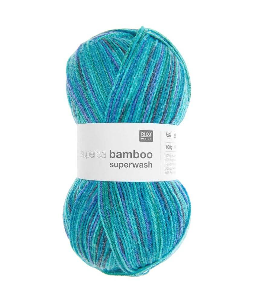 Pelote de laine à chaussettes à tricoter Superba bamboo superwash - Rico Design