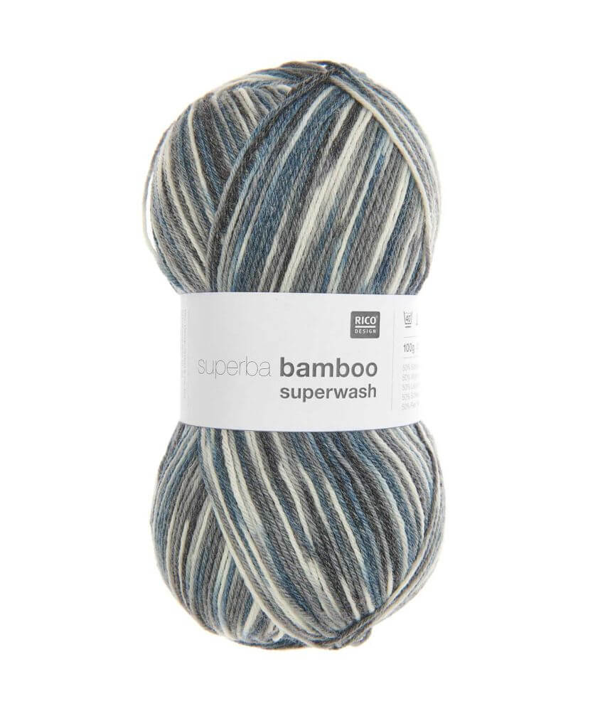 Pelote de laine à chaussettes à tricoter Superba bamboo superwash - Rico Design Pelote de laine à chaussettes à tricoter Superba bamboo superwash - Rico Design