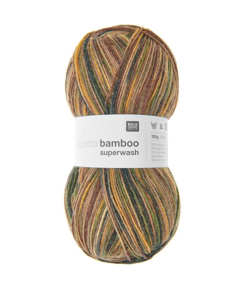 Pelote de laine à chaussettes à tricoter Superba bamboo superwash - Rico Design Pelote de laine à chaussettes à tricoter Superba bamboo superwash - Rico Design