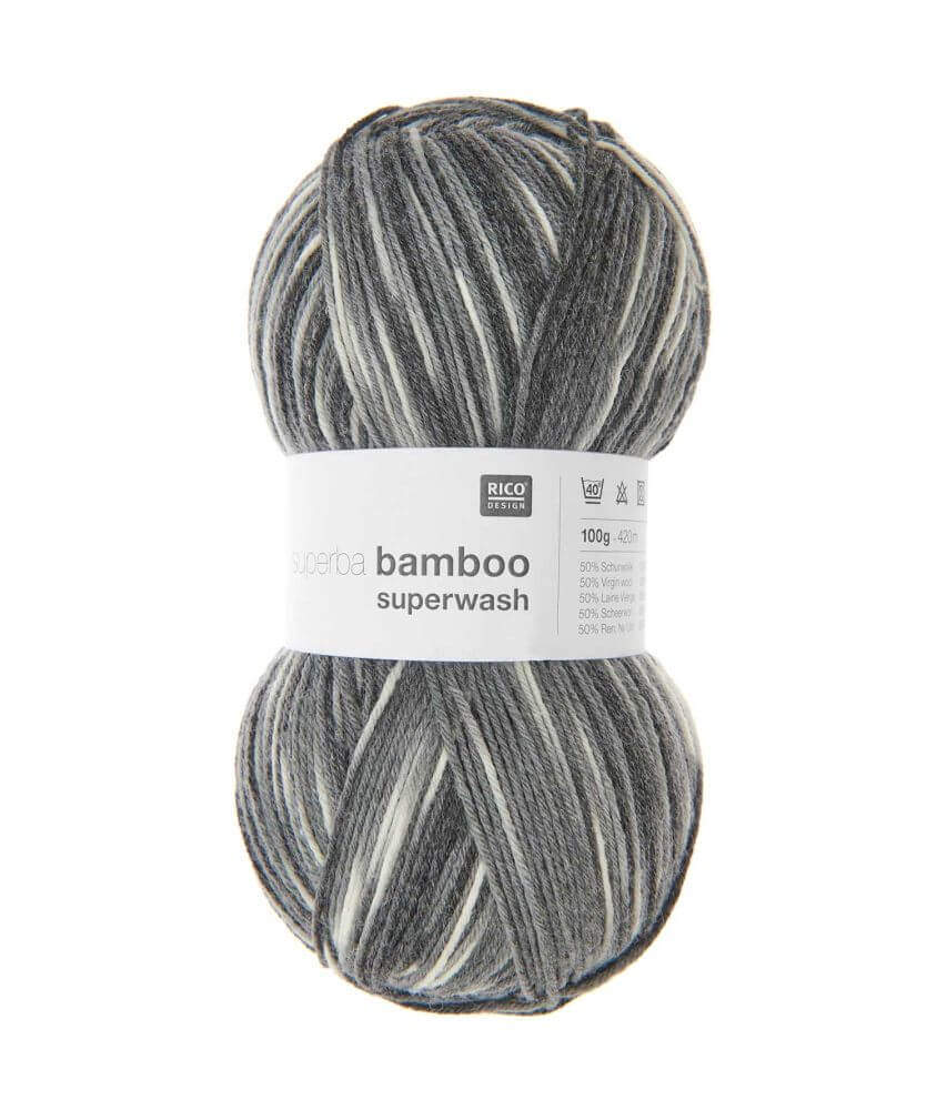 Pelote de laine à chaussettes à tricoter Superba bamboo superwash - Rico Design