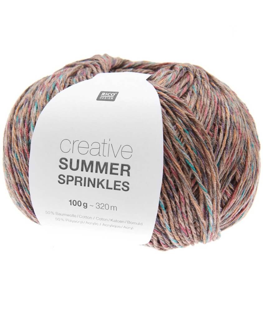 Pelote de coton Creative Summer Sprinkles - 100Gr - Rico Design