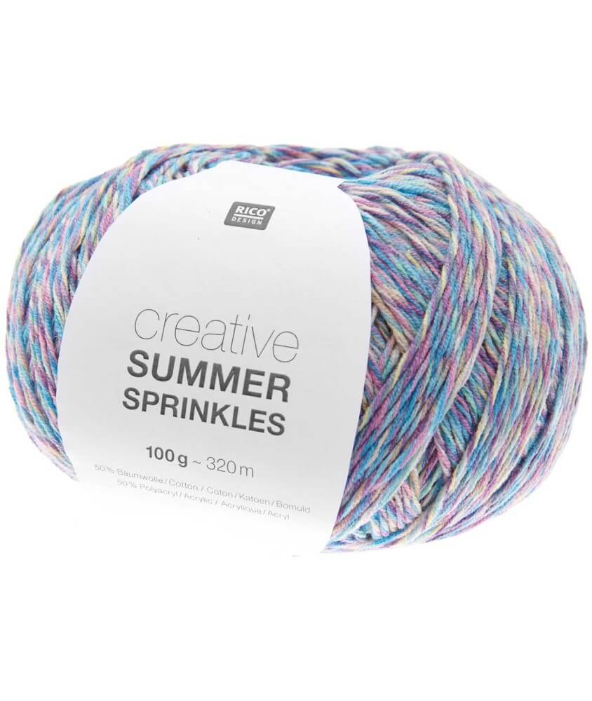 Pelote de coton Creative Summer Sprinkles - 100Gr - Rico Design
