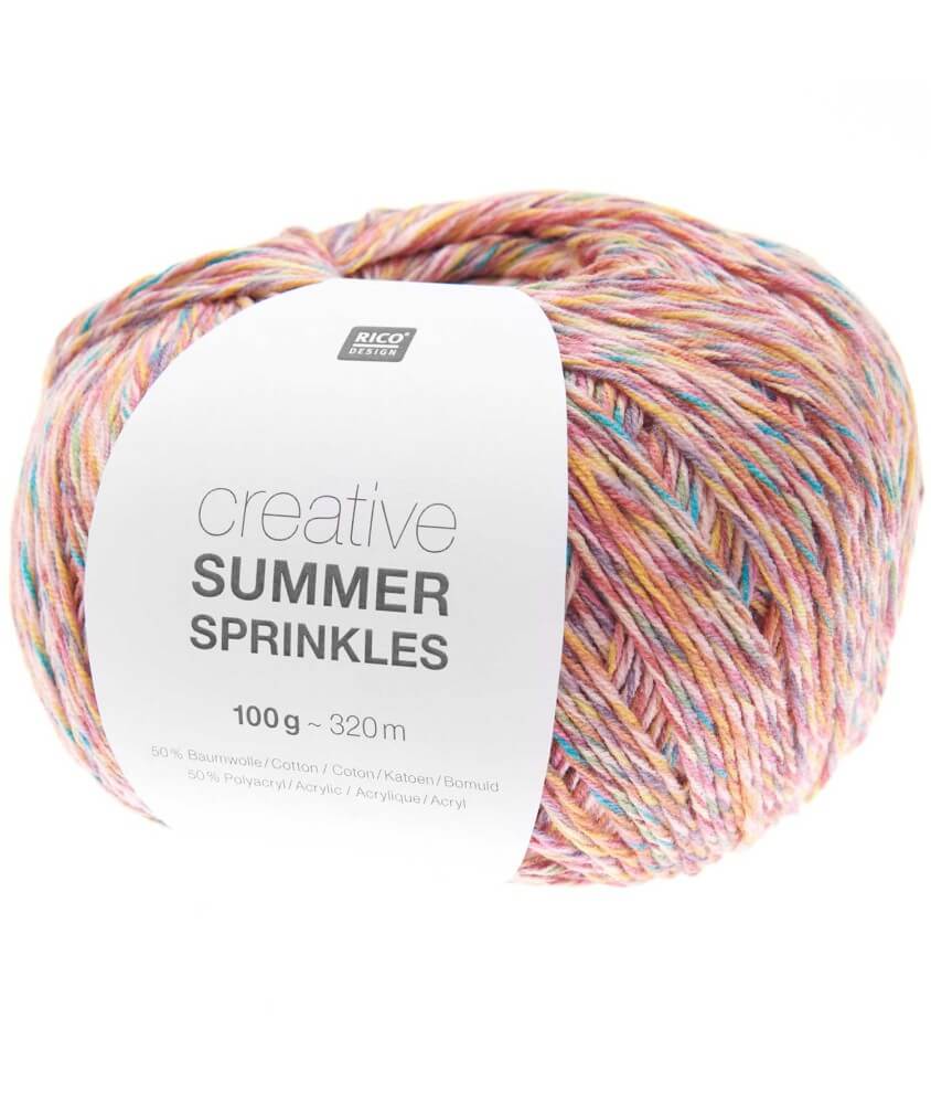 Pelote de coton Creative Summer Sprinkles - 100Gr - Rico Design Pelote de coton Creative Summer Sprinkles - 100Gr - Rico Design