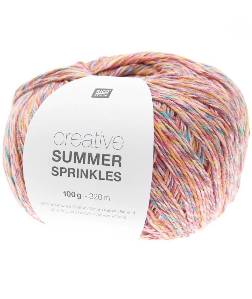 Pelote de coton Creative Summer Sprinkles - 100Gr - Rico Design