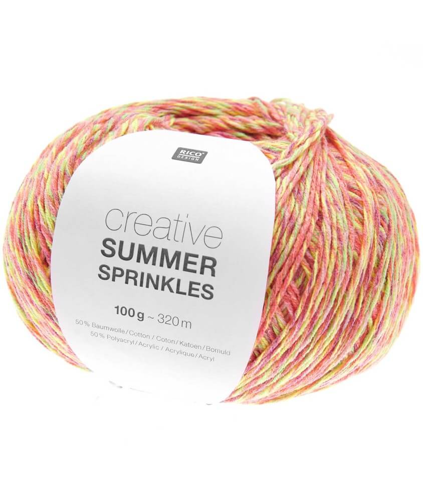 Pelote de coton Creative Summer Sprinkles - 100Gr - Rico Design