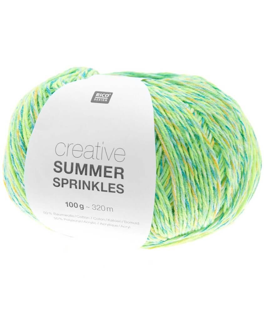 Pelote de coton Creative Summer Sprinkles - 100Gr - Rico Design