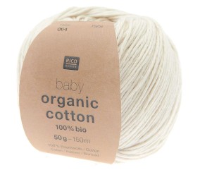 Pelote de coton Baby organic cotton - 100% BIO - Rico Design