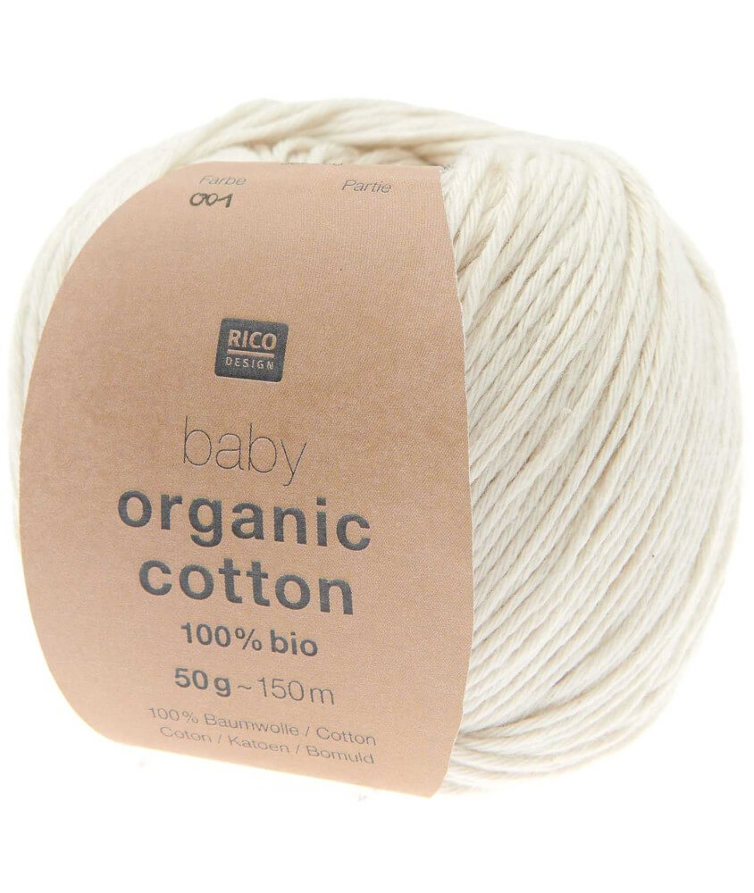 Pelote de coton Baby organic cotton - 100% BIO - Rico Design